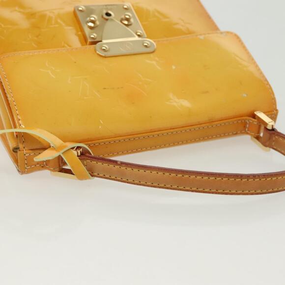 LOUIS VUITTON Monogram Vernis Spring Street Bag Lime Yellow M91068 - Picture 6 of 12